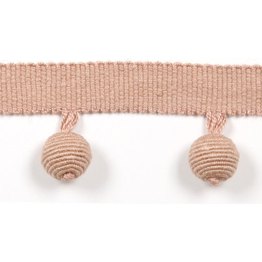 Le Lin Beaded Fringe - Nude by Europatex Fabric Le Lin Collection 63% Linen / 37% Rayon China See Sample Horizontal: N/A and Vertical: N/A 1.46 inches  - Fabric Carolina -
