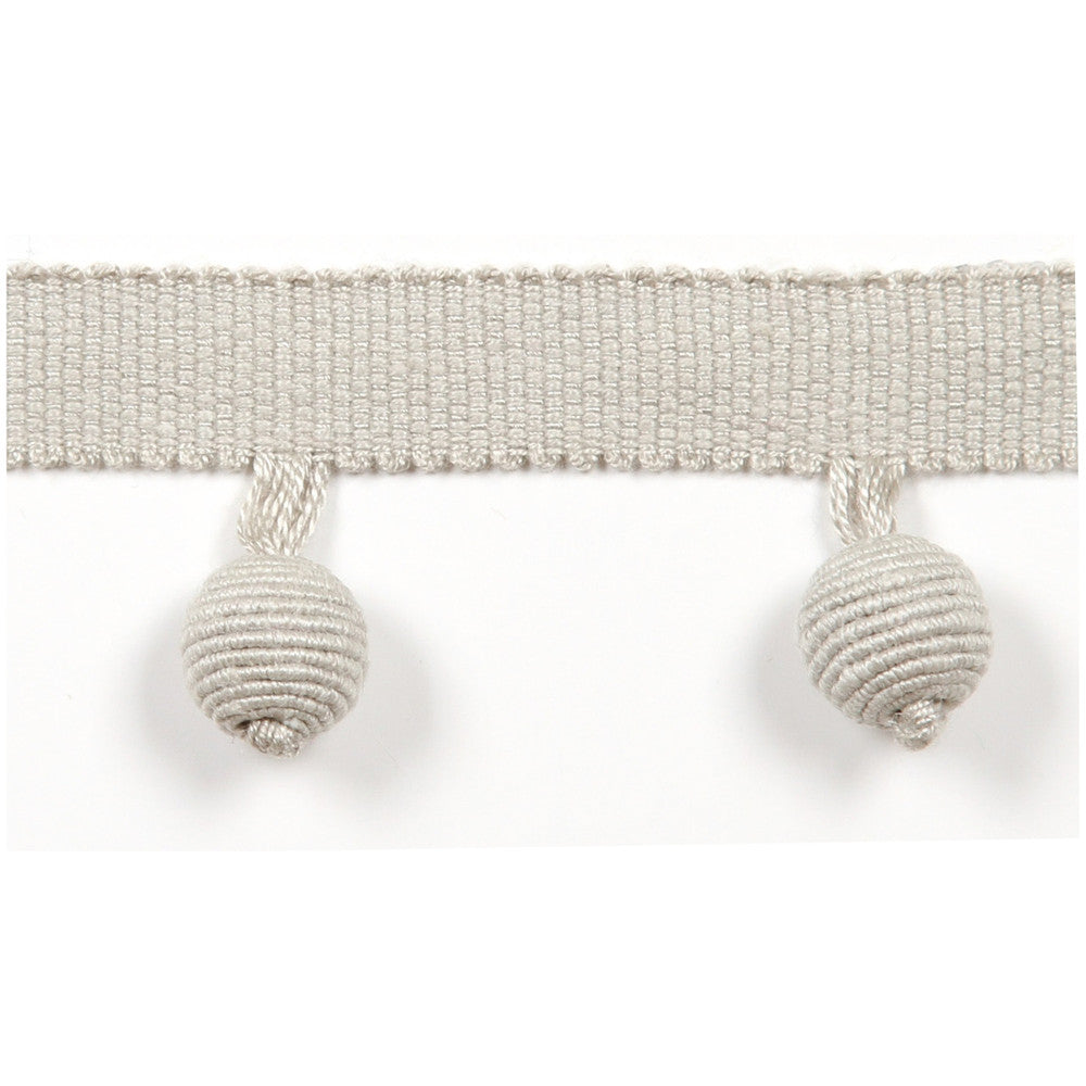 Le Lin Beaded Fringe Pebble by Europatex Designer Fabric Le Lin 63% Linen, 37% Rayon 1.46 inches - Swanky Fabrics -