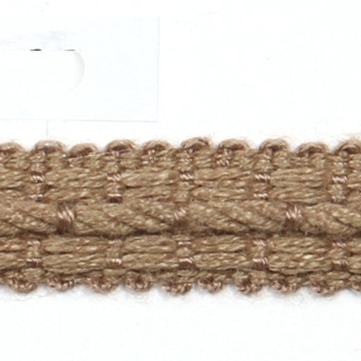 Le Lin 1/2" Braid - Mocha by Europatex Fabric Le Lin Collection 63% Linen / 37% Rayon China See Sample Horizontal: N/A and Vertical: N/A 0.50 inches  - Fabric Carolina -
