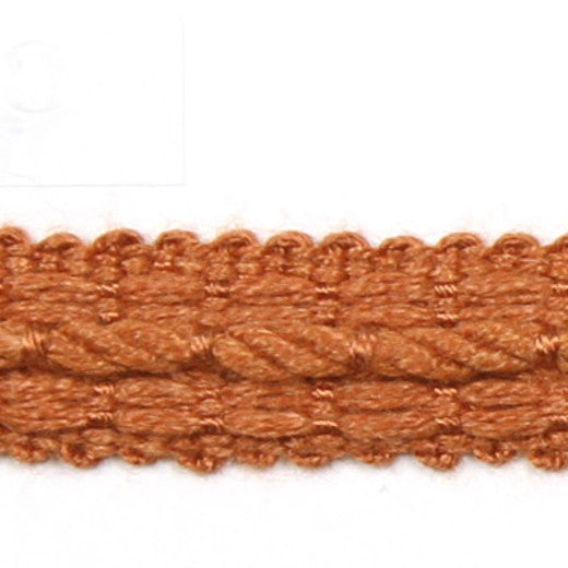 Le Lin 1/2" Braid - Rust by Europatex Fabric Le Lin Collection 63% Linen / 37% Rayon China See Sample Horizontal: N/A and Vertical: N/A 0.50 inches  - Fabric Carolina -