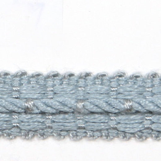 Le Lin 1/2" Braid - Sky by Europatex Fabric Le Lin Collection 63% Linen / 37% Rayon China See Sample Horizontal: N/A and Vertical: N/A 0.50 inches  - Fabric Carolina -