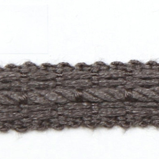 Le Lin 1/2" Braid - Steel by Europatex Fabric Le Lin Collection 63% Linen / 37% Rayon China See Sample Horizontal: N/A and Vertical: N/A 0.50 inches  - Fabric Carolina -
