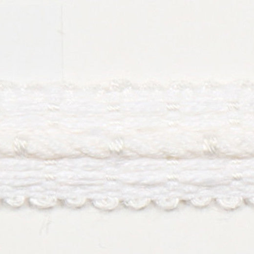 Le Lin 1/2" Braid - White by Europatex Fabric Le Lin Collection 63% Linen / 37% Rayon China See Sample Horizontal: N/A and Vertical: N/A 0.50 inches  - Fabric Carolina -