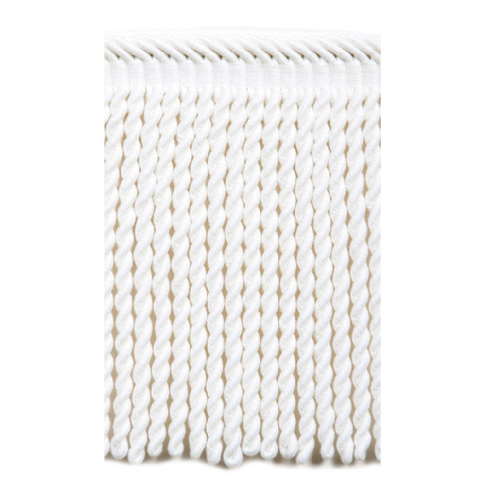 Le Lin Bullion Fringe White by Europatex Fabric Le Lin 100% Polyester 8.00 inches - Fabric Carolina -