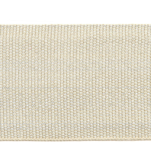 Metallic 2'' Tape Col.Porcelain by Europatex Fabric Le Lin Collection 41% Fibranne / 30% Rayon / 28% Metallic yarns / 1% Polyester China See Sample Horizontal: N/A and Vertical: N/A 2.00 inches  - Fabric Carolina -