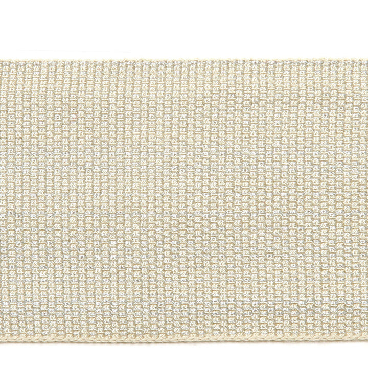 Le Lin Metallic Tape Porcelain by Europatex Designer Fabric Le Lin 41% Fibranne, 30% Rayon, 28% Metallic yarns, 1% Polyester 2.00 inches - Swanky Fabrics -