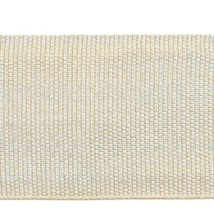Le Lin Metallic Tape Porcelain by Europatex Fabric Le Lin 41% Fibranne, 30% Rayon, 28% Metallic yarns, 1% Polyester 2.00 inches - Fabric Carolina -