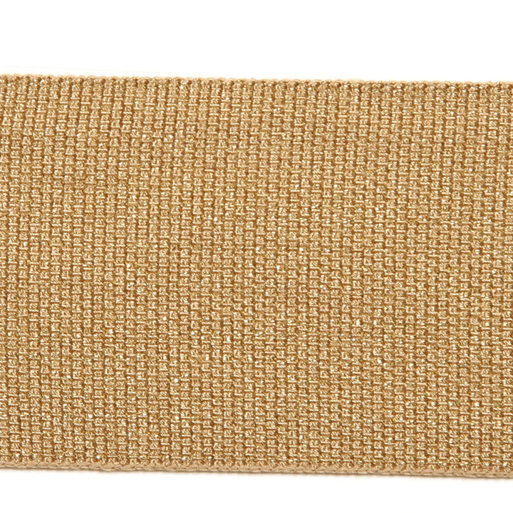 Le Lin Metallic Tape Copper by Europatex Fabric Le Lin 41% Fibranne, 30% Rayon, 28% Metallic yarns, 1% Polyester 2.00 inches - Fabric Carolina -