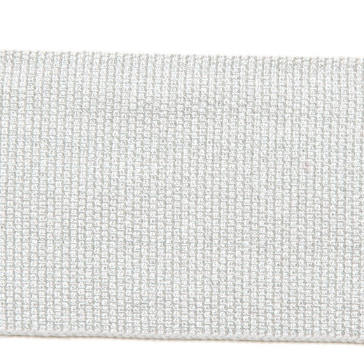 Metallic 2'' Tape Col.Ice by Europatex Fabric Le Lin Collection 41% Fibranne / 30% Rayon / 28% Metallic yarns / 1% Polyester China See Sample Horizontal: N/A and Vertical: N/A 2.00 inches  - Fabric Carolina -