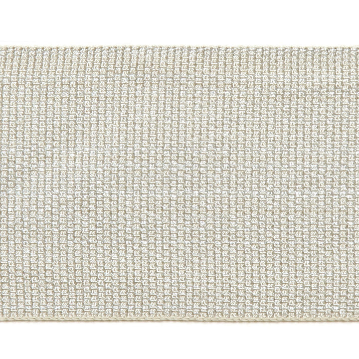 Le Lin Metallic Tape Silver by Europatex Fabric Le Lin 41% Fibranne, 30% Rayon, 28% Metallic yarns, 1% Polyester 2.00 inches - Fabric Carolina -