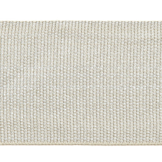 Metallic 2'' Tape Col.Silver by Europatex Fabric Le Lin Collection 41% Fibranne / 30% Rayon / 28% Metallic yarns / 1% Polyester China See Sample Horizontal: N/A and Vertical: N/A 2.00 inches  - Fabric Carolina -