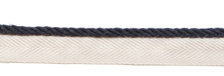 Le Lin 1/8" Micro Cord Navy by Europatex Fabric Le Lin Collection 63% Linen, 37% Rayon China Horizontal: N/A and Vertical: N/A 1/8" - Fabric Carolina -