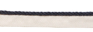 Le Lin 1/8" Micro Cord Navy by Europatex Fabric