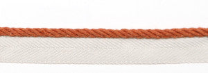 Le Lin 1/8" Micro Cord Rust by Europatex Fabric
