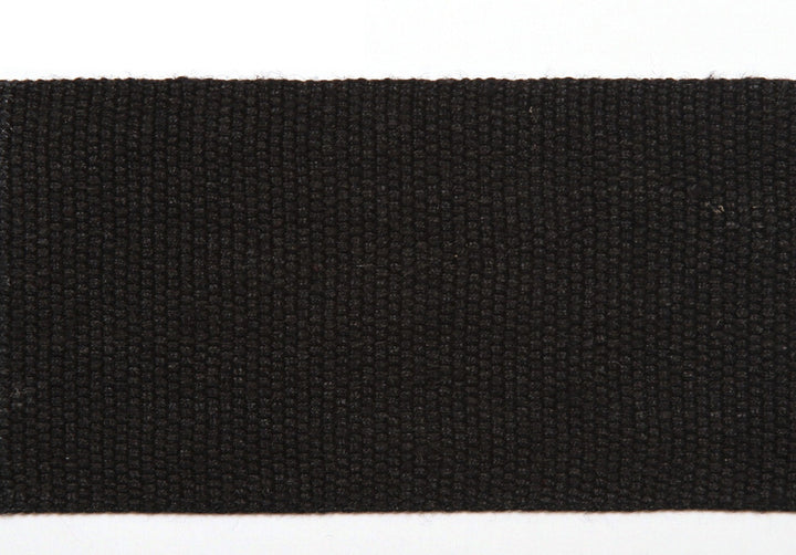 Le Lin 2" Tape Black by Europatex Fabric Le Lin Collection 63% Linen, 37% Rayon China Horizontal: N/A and Vertical: N/A 2" - Fabric Carolina -