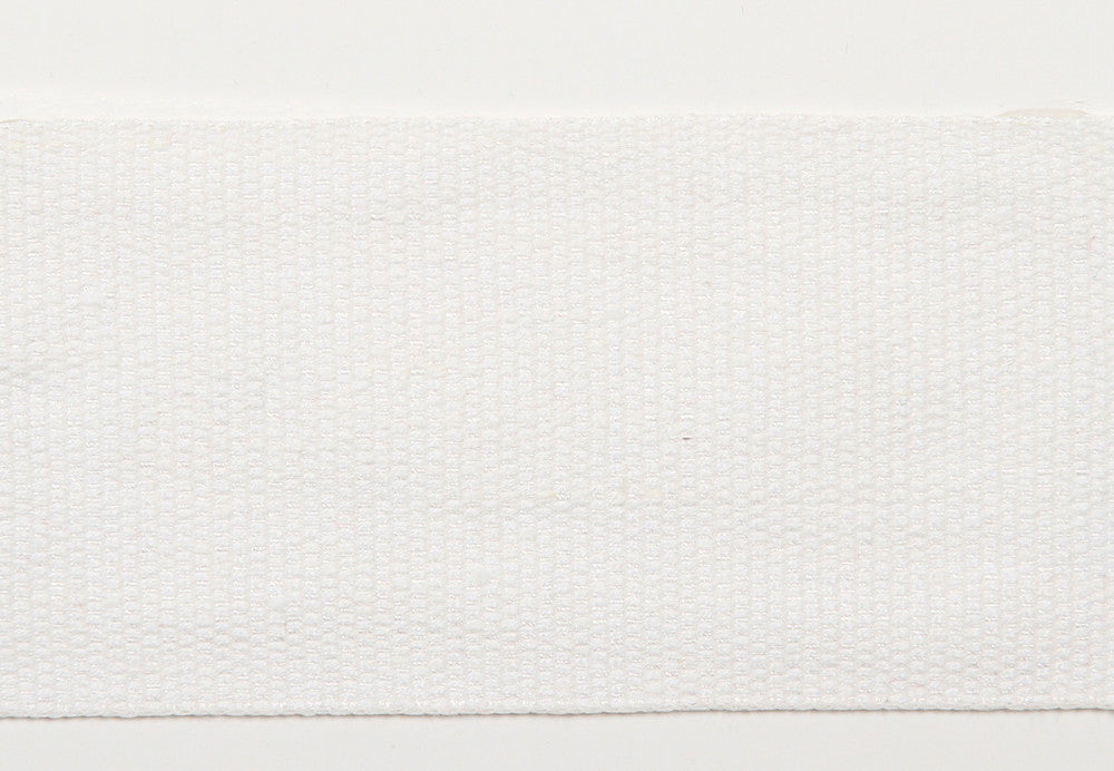 Le Lin 2" Tape White by Europatex Fabric Le Lin Collection 63% Linen, 37% Rayon China Horizontal: N/A and Vertical: N/A 2" - Fabric Carolina -