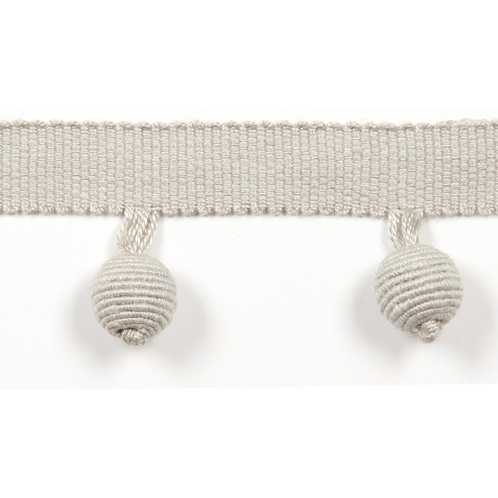 Le Lin Beaded Fringe Pebble by Europatex Designer Fabric Le Lin Collection 63% Linen, 37% Rayon China Horizontal: N/A and Vertical: N/A 1.46" - Swanky Fabrics -