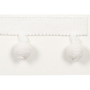 Le Lin Beaded Fringe White by Europatex Trim