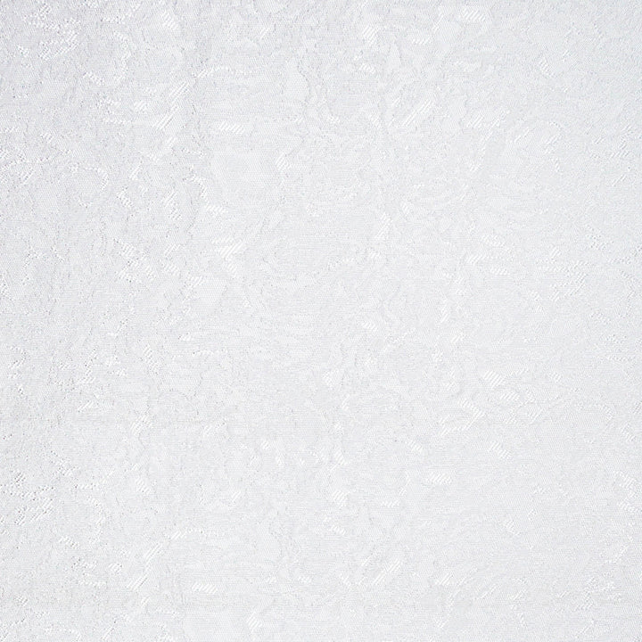 Le Krisel Pure White by Europatex Fabric Le Krisel 100% Polyester 15.00" H, 7.00" V 118.00 inches - Fabric Carolina -