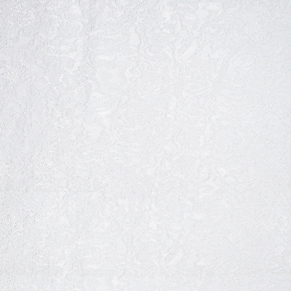 Le Krisel Pure White by Europatex Designer Fabric Le Krisel 100% Polyester 15.00" H, 7.00" V 118.00 inches - Swanky Fabrics -