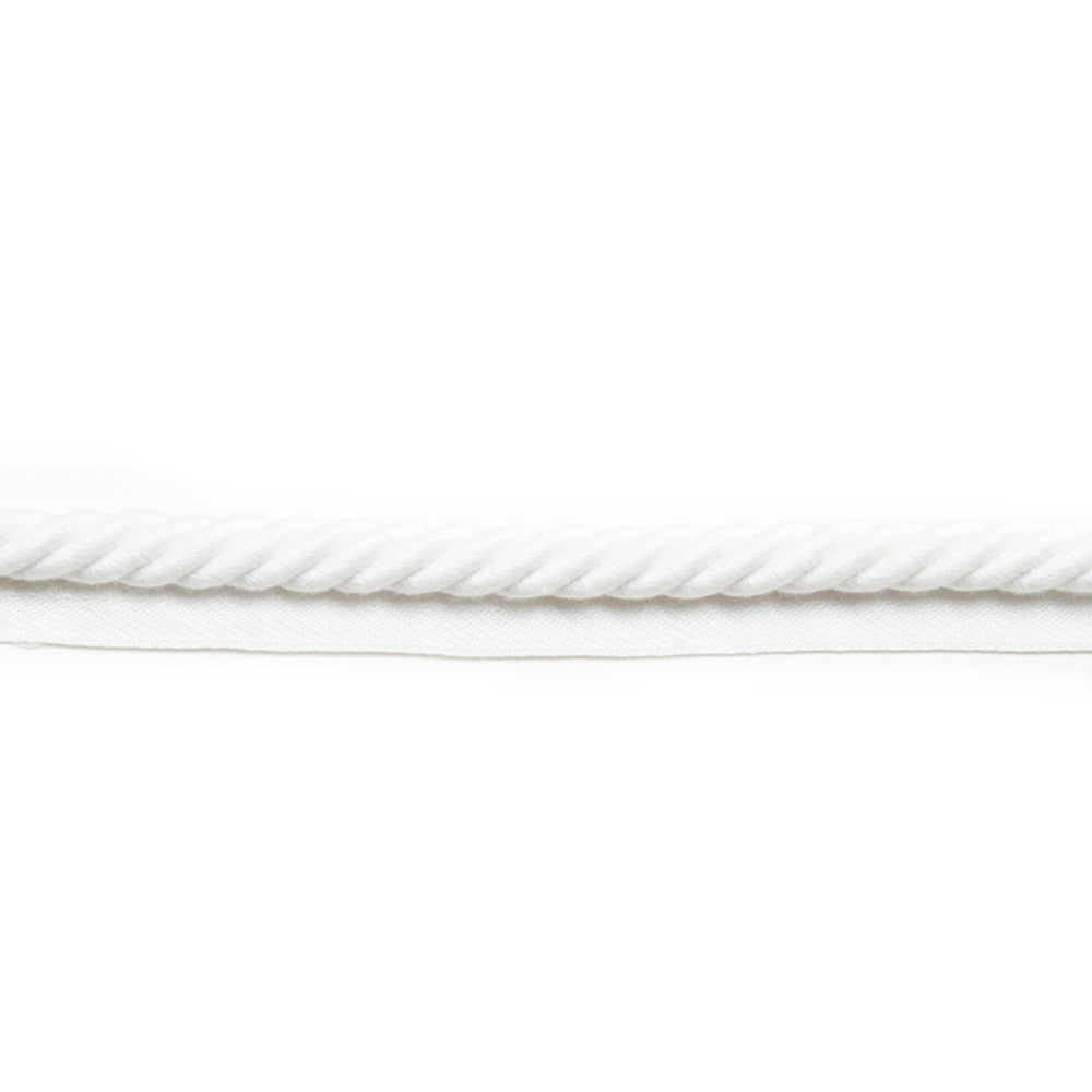 Le Lin Cord White by Europatex Fabric Le Lin 100% Polyester 0.38 inches - Fabric Carolina -
