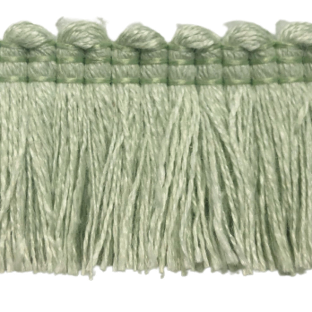Legacy Brushed Fringe Spa by Europatex Fabric Legacy 97% Linen, 3% Polyester 1.20 inches - Fabric Carolina -