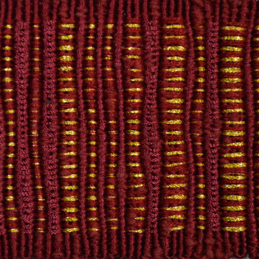 Legacy Tape Cherry by Europatex Designer Fabric Legacy 64% Cotton / 26% Rayon / 5% Linen / 5% Metallic yarns China See Sample Horizontal: N/A and Vertical: N/A 2.50 inches  - Swanky Fabrics -
