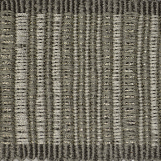 Legacy Tape Dove by Europatex Designer Fabric Legacy 64% Cotton / 26% Rayon / 5% Linen / 5% Metallic yarns China See Sample Horizontal: N/A and Vertical: N/A 2.50 inches  - Swanky Fabrics -