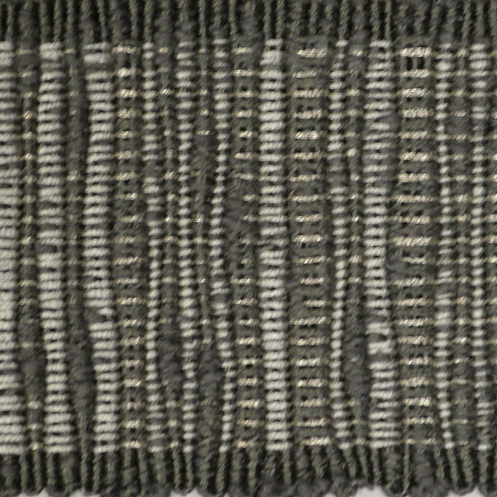 Legacy Tape Gray by Europatex Designer Fabric Legacy 64% Cotton, 26% Rayon, 5% Linen, 5% Metallic yarns 2.50 inches - Swanky Fabrics -