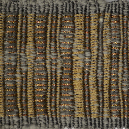 Legacy Tape Haze by Europatex Designer Fabric Legacy 64% Cotton / 26% Rayon / 5% Linen / 5% Metallic yarns China See Sample Horizontal: N/A and Vertical: N/A 2.50 inches  - Swanky Fabrics -