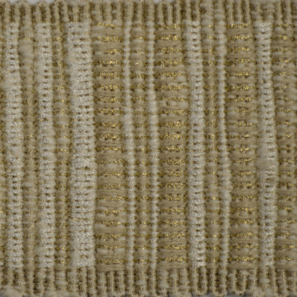 Legacy Tape Quartz by Europatex Designer Fabric Legacy 64% Cotton, 26% Rayon, 5% Linen, 5% Metallic yarns 2.50 inches - Swanky Fabrics -