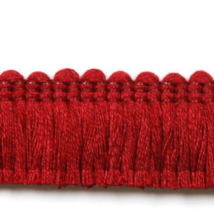 Legacy Brushed Fringe Cherry by Europatex Fabric