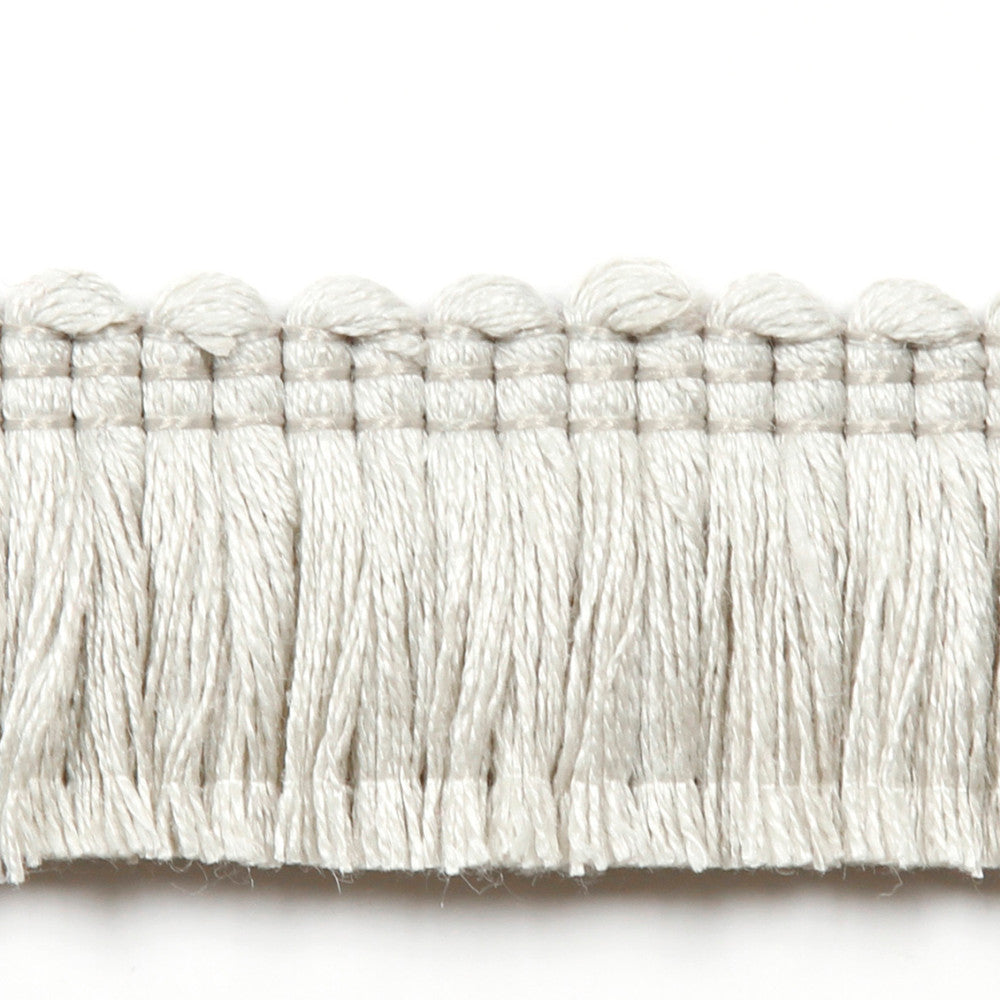 Legacy Brushed Fringe Dove by Europatex Fabric Legacy 97% Linen, 3% Polyester 1.20 inches - Fabric Carolina -