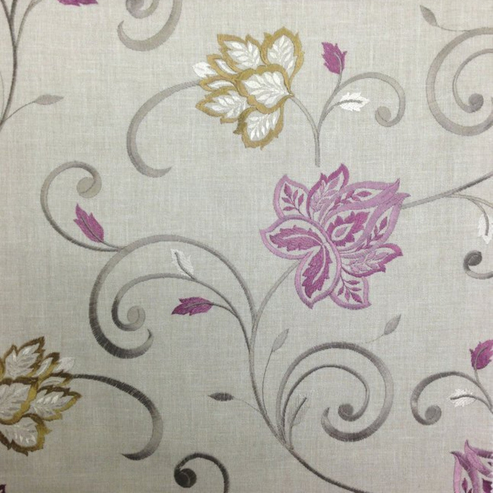 Loneto A Rose by Europatex Fabric Loneto 60% Polyester, 40% Cotton 17.00" H, 19.00" V 57.00 inches - Fabric Carolina -