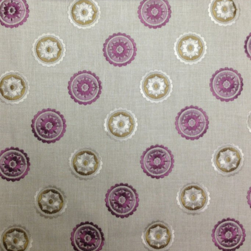 Loneto D Rose by Europatex Fabric Loneto 60% Polyester, 40% Cotton 09.50" H, 08.70" V 57.00 inches - Fabric Carolina -