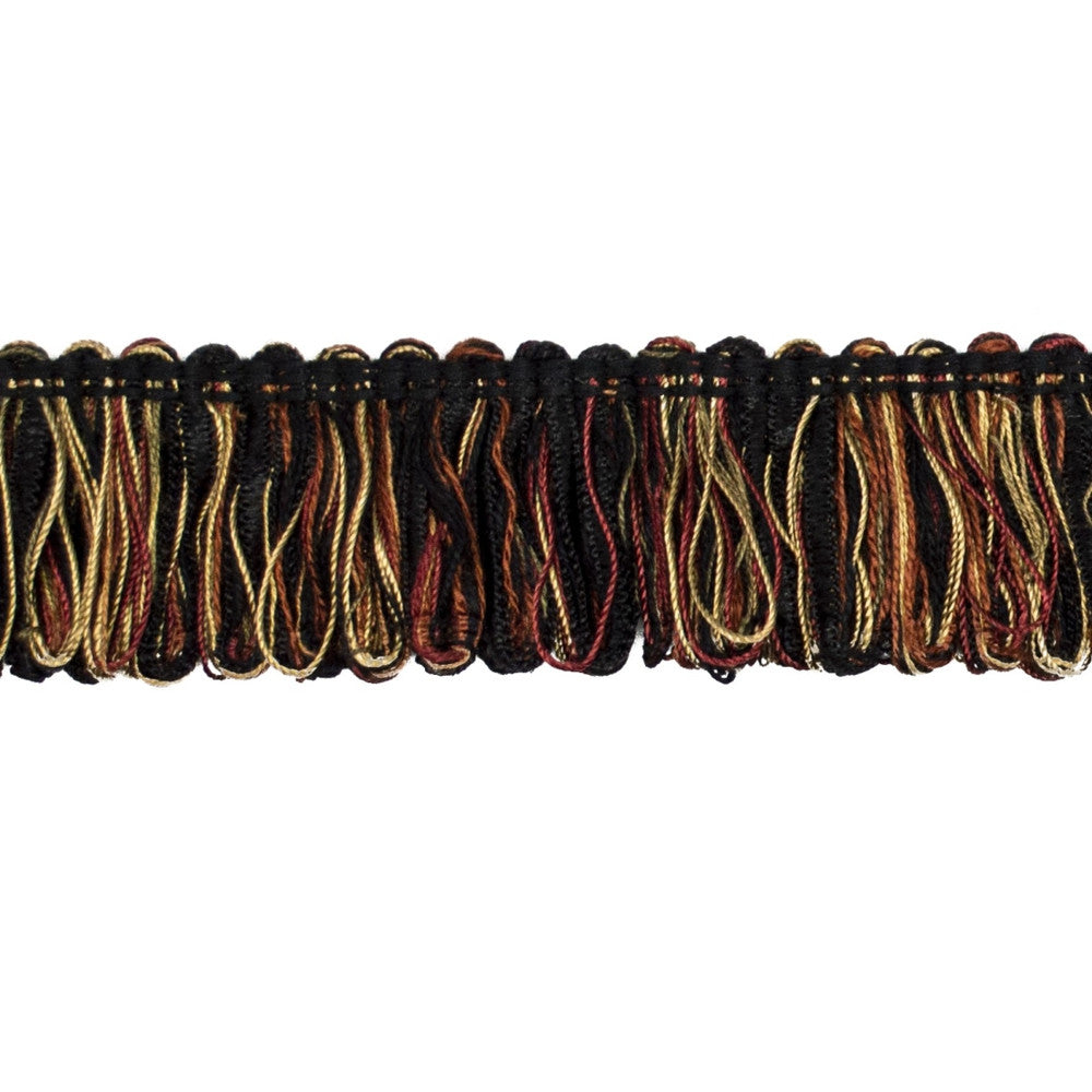 Countryside Looped Fringe Ebony by Europatex Fabric Countryside 1.50 inches - Fabric Carolina -