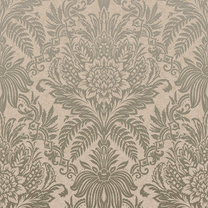 Signature Beige Damask Wallpaper by Crown