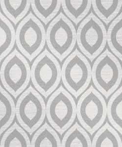 Rimini Grey Geometric Wallpaper by Crown
