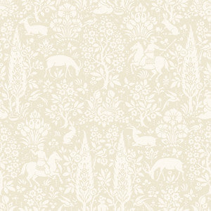 Sherwood Cream Woodland Wallpaper by Crown