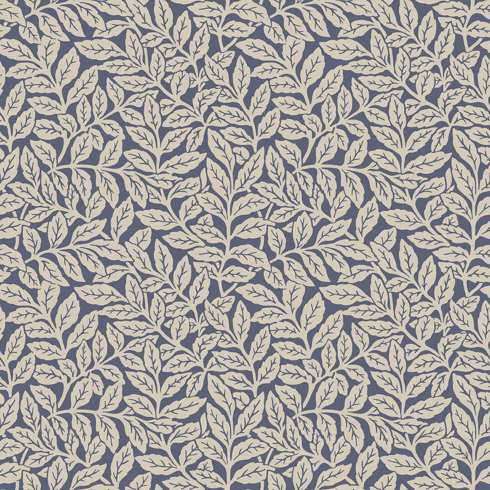 Ashe Dark Blue Trails Wallpaper by Crown CWV Covers about 56.4 square feet 20.5-in by 33-ft long roll Unpasted 20.9 - Fabric Carolina -