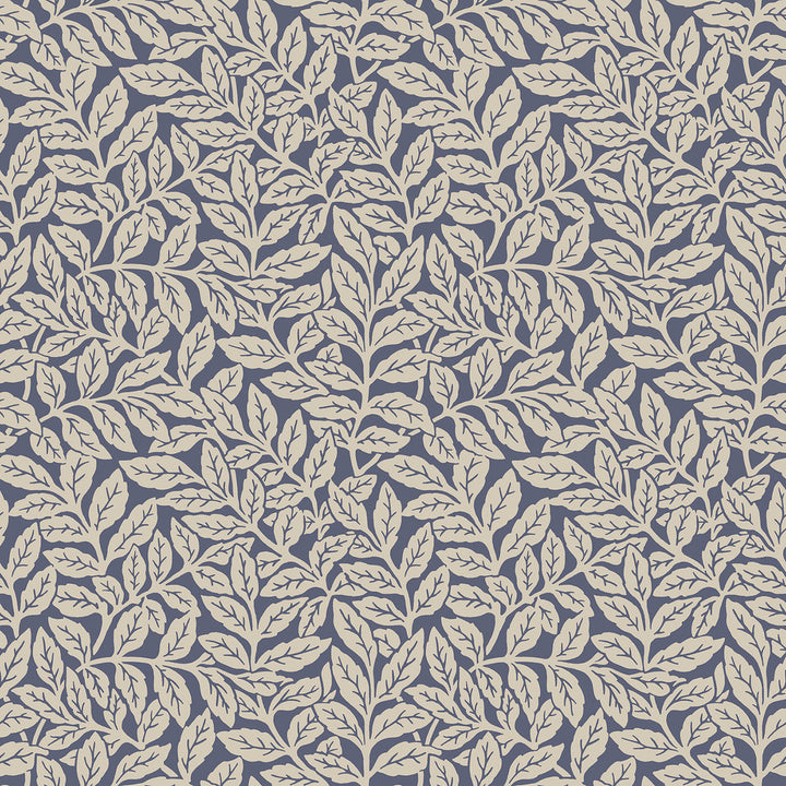 Ashe Dark Blue Trails Wallpaper by Crown CWV Covers about 56.4 square feet 20.5-in by 33-ft long roll Unpasted 20.9 - Fabric Carolina -