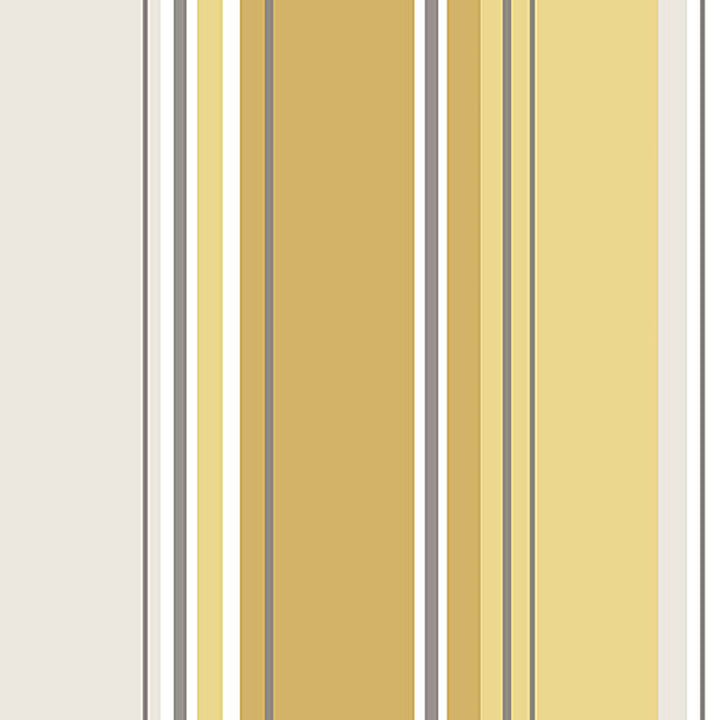 Energy Yellow Striped Wallpaper by Brewster CWV Covers about 56.4 square feet 20.5-in by 33-ft long roll Unpasted 0 - Fabric Carolina -