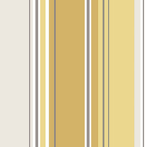 Energy Yellow Striped Wallpaper by Brewster