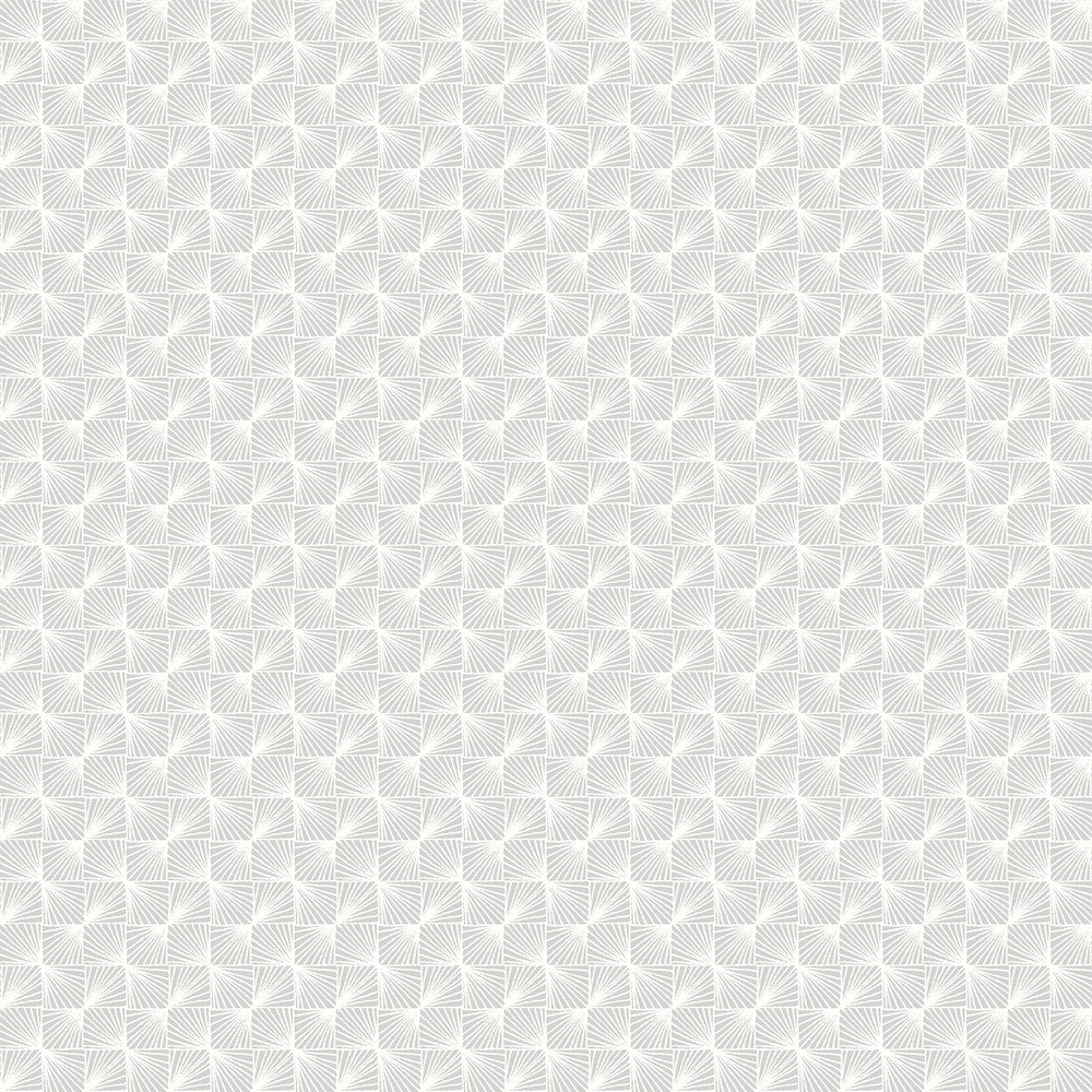 Stockholm Silver Geometric Wallpaper by Brewster CWV Covers about 56.4 square feet 20.5-in by 33-ft long roll Unpasted 20.9 - Fabric Carolina -