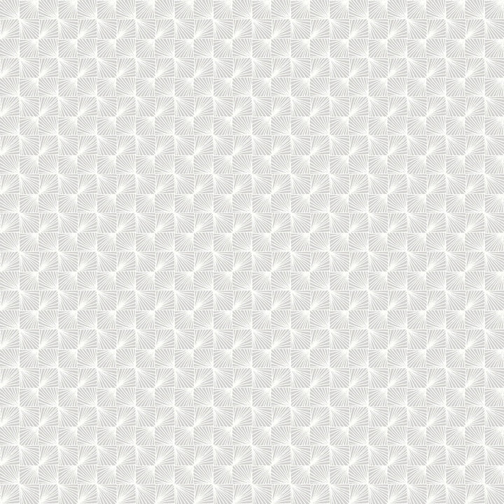 Stockholm Silver Geometric Wallpaper by Brewster CWV Covers about 56.4 square feet 20.5-in by 33-ft long roll Unpasted 20.9 - Fabric Carolina -