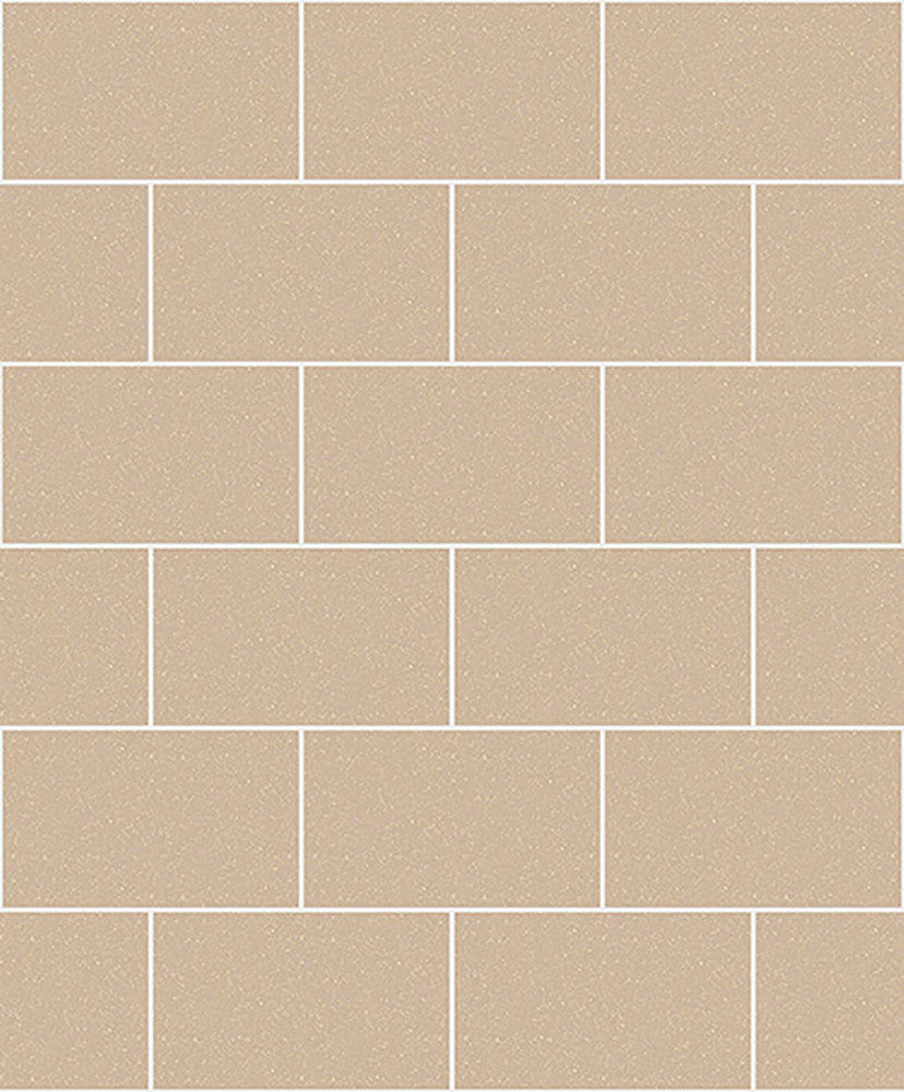 Joan Wheat Tile Wallpaper by Crown CWV Covers about 56.4 square feet 20.5-in by 33-ft long roll Unpasted 25.2 - Fabric Carolina -