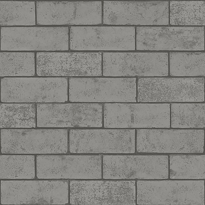 Kirsten Dove Industrial Brick Wallpaper by Crown CWV Covers about 56.4 square feet 20.5-in by 33-ft long roll Unpasted 20.9 - Fabric Carolina -