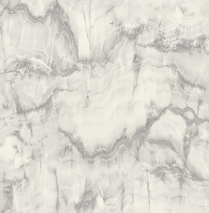 Aura Silver Marble Wallpaper by Fine Decor Medley Covers about 56.4 square feet Great Britain Unpasted 20.5-in repeat, drop match 20.5-in by 33-ft long roll - Fabric Carolina -