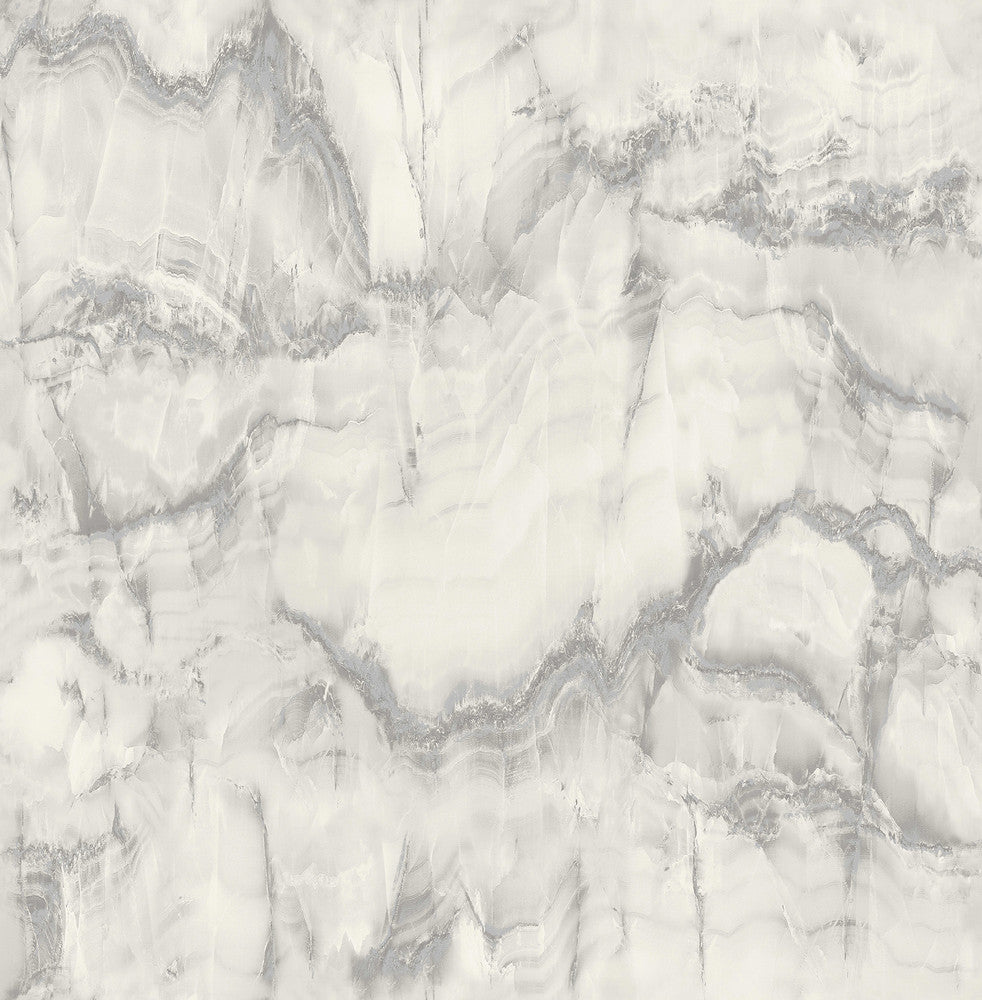 Aura Silver Marble Wallpaper by Fine Decor Medley Covers about 56.4 square feet Great Britain Unpasted 20.5-in repeat, drop match 20.5-in by 33-ft long roll - Fabric Carolina -