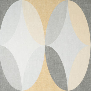 Kirby Mustard Oval Geo Wallpaper by Fine Decor